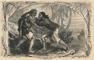 Viernes y su padre, c1870 de Unbekannt