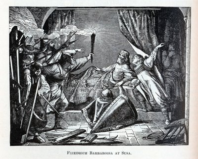 Friedrich Barbarossa en Susa, 1882 de Unbekannt