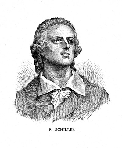 Friedrich Schiller, poeta, filósofo, historiador y dramaturgo alemán, siglo XIX de Unbekannt