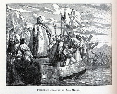 Friedrich cruzando a Asia Menor, 1882 de Unbekannt