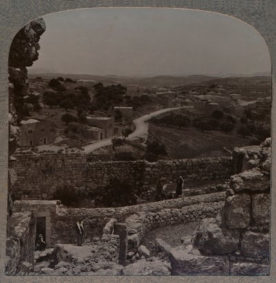 Desde el Arco en la Casa de Simón hasta la casa de Lázaro, Betania, c. 1900 de Unbekannt