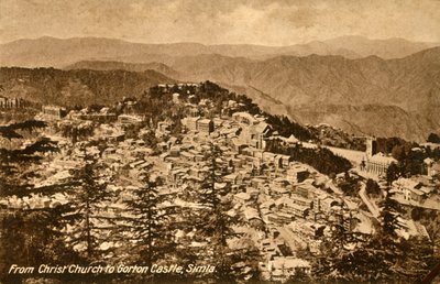 De Christ Church a Gorton Castle, Simla, c1918-c1939 de Unbekannt