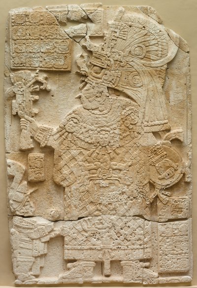 Cara frontal de una estela de piedra independiente con relieve, 692 de Unbekannt