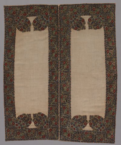 Frente y reverso de una funda de almohada, 1700s de Unbekannt