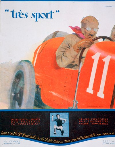 Portada de la revista Tres Sport, julio de 1922 de Unbekannt