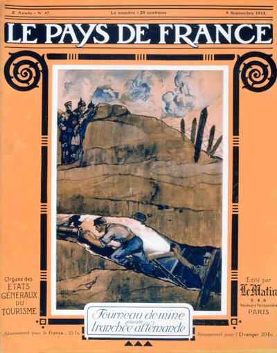 Portada de Le Pays de France, 9 de septiembre de 1915 de Unbekannt