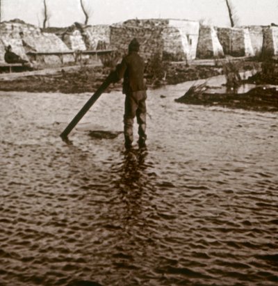 Línea del frente, Ramskapelle, Bélgica, c1914-c1918 de Unbekannt