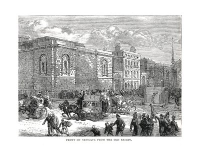 Frente de Newgate desde Old Bailey de Unbekannt
