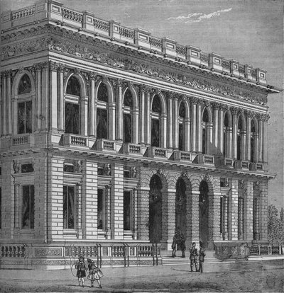 Frente del Army and Navy Club, Westminster, Londres, c1870-1878 de Unbekannt