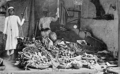 Tienda de frutas, India de Unbekannt