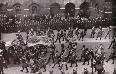 Procesión fúnebre del Rey Eduardo VII, Whitehall, Londres, 20 de mayo de 1910 de Unbekannt