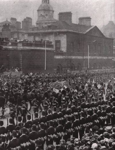 Procesión fúnebre del Rey Eduardo VII, Whitehall, Londres, 20 de mayo de 1910 de Unbekannt