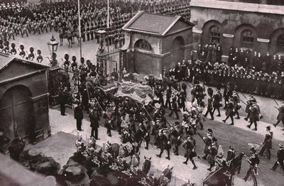 Procesión fúnebre del Rey Eduardo VII, Whitehall, Londres, 20 de mayo de 1910 de Unbekannt