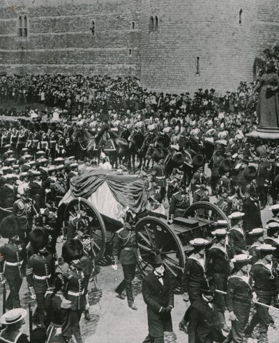 Procesión fúnebre del Rey Eduardo VII, Windsor, 20 de mayo de 1910 de Unbekannt