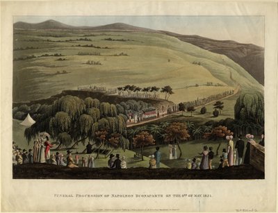 Procesión fúnebre de Napoleón Bonaparte el 9 de mayo de 1821, 1828 de Unbekannt