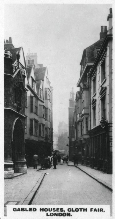 Casas con gabletes, Cloth Fair, Londres, años 1920 de Unbekannt