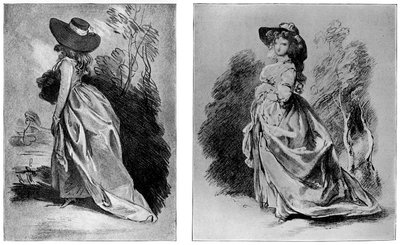 Estudios de Gainsborough para su célebre retrato de la Duquesa de Devonshire, c1787 1901 de Unbekannt