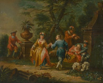 Escena galante de Unbekannt