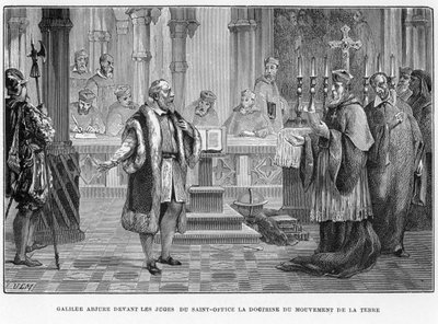Galileo enfrentando la Inquisición, Roma, 1633 1870 de Unbekannt
