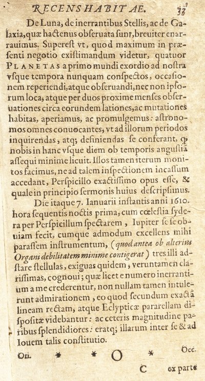 Dibujos de Galileo de los satélites de Júpiter de Unbekannt
