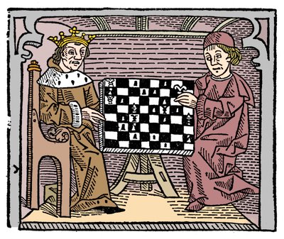 Juego y partida de ajedrez de Unbekannt