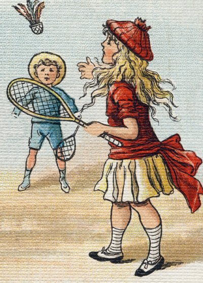 Juego de la rueda. Grabado en "Alphabet de ma petite fille". Bernardin-Bechet y Fils, libreros-editores, París, alrededor de 1895. Álbum irrompible sobre lienzo. Bibliothèque des Bébés. 12 páginas. Álbum que contiene un método de lectura y un abecedario il de Unbekannt