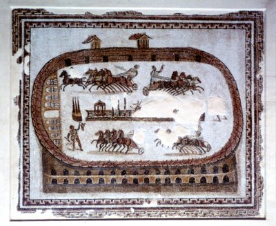 Juegos, mosaico romano de Cartago, siglo II d.C. de Unbekannt