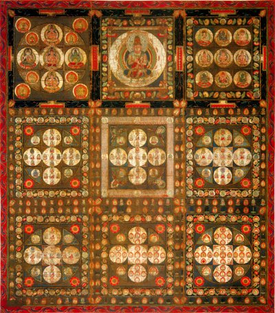 Mandala Garbhadhatu, siglo VIII-IX de Unbekannt