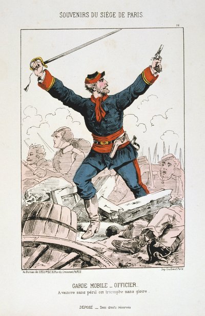 Garde Mobile - Oficial, Sitio de París, 1870-1871 de Unbekannt