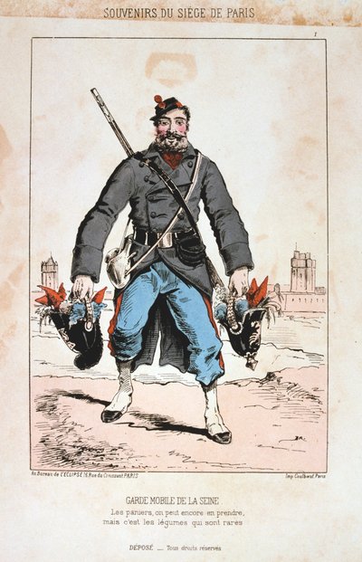 Garde Mobile de la Seine, Sitio de París, 1870-1871 de Unbekannt