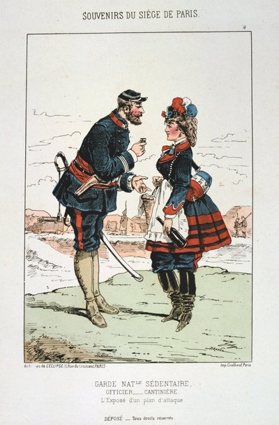 Garde Nationale Sedentaire - Oficial Cantinierre, Sitio de París, 1870-1871 de Unbekannt
