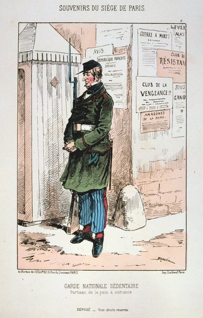 Garde Nationale Sedentaire, Sitio de París, 1870-1871 de Unbekannt