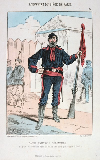 Garde Nationale Sedentaire, Sitio de París, 1870-1871 de Unbekannt