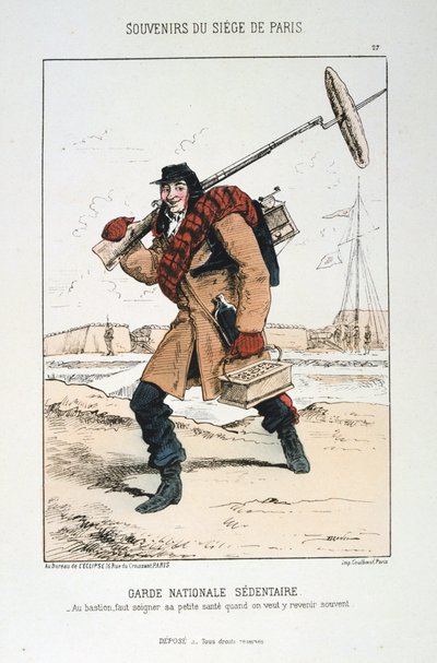 Garde Nationale Sedentaire, Sitio de París, 1870-1871 de Unbekannt