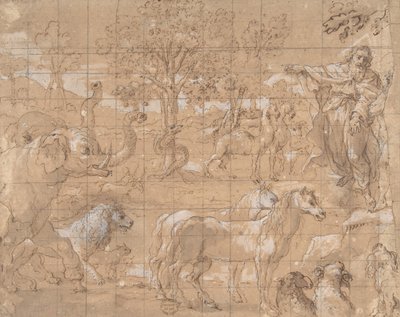 Jardín del Edén, Creación de los Animales, siglo XVI de Unbekannt