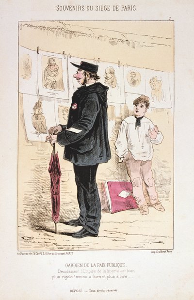 Guardia de la Paz Pública, Sitio de París, 1870-1871 de Unbekannt