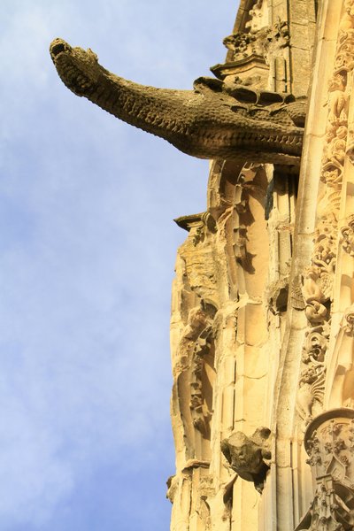 Gárgola. Catedral de San Esteban, Bourges, Francia de Unbekannt
