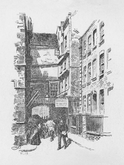 Puerta a Great St. Helens y Asilos, 1890 de Unbekannt