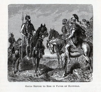 Los galos se niegan a levantarse a favor de Aníbal, 1882 de Unbekannt