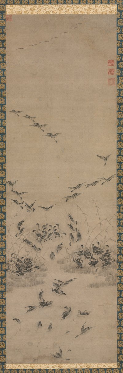 Gansos Volviendo a Casa, 1500s de Unbekannt