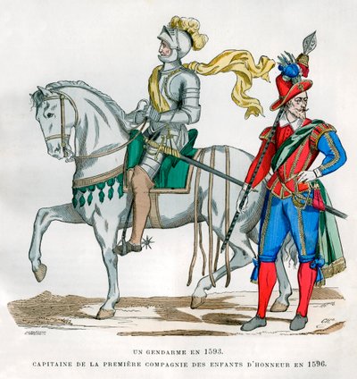 Gendarme, 1583, y capitán de la 1ª Compañía de los Enfants d