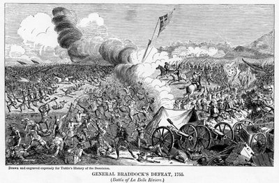 La derrota del General Braddock, 1755 de Unbekannt