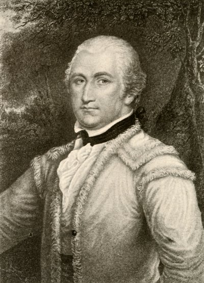 General Daniel Morgan con un abrigo de piel de ante de los guardabosques de Virginia, c1780, 1937 de Unbekannt