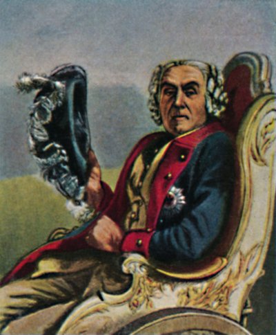 General Fouqué 1698-1774. (detalle) de Unbekannt