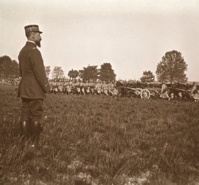 General Henri Gouraud, Champagne, norte de Francia, c1914-c1918 de Unbekannt