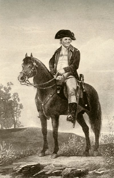 General Israel Putnam, mostrando el uniforme de un soldado continental, c1770, 1937 de Unbekannt