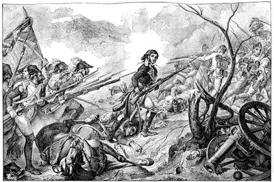 El general Joubert en la batalla de Rivoli, 14 de enero de 1797, 1882-1884 de Unbekannt