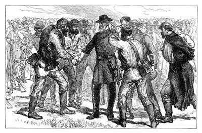 El General Lee despidiéndose de sus soldados, 1865 finales del siglo XIX de Unbekannt