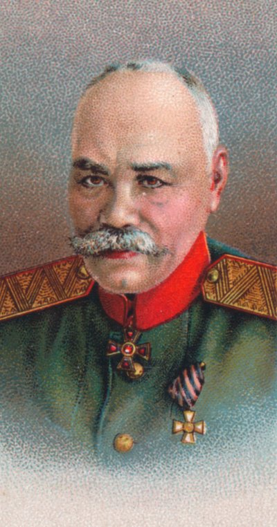 General Mikhail Vasiliyevich Alekseyev 1857-1918, general del Ejército Imperial Ruso, 1917 de Unbekannt