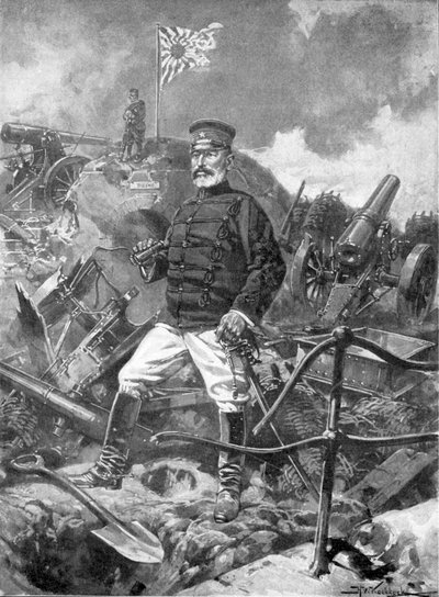 General Nogi, comandante japonés, Guerra Ruso-Japonesa, 1904-5 de Unbekannt